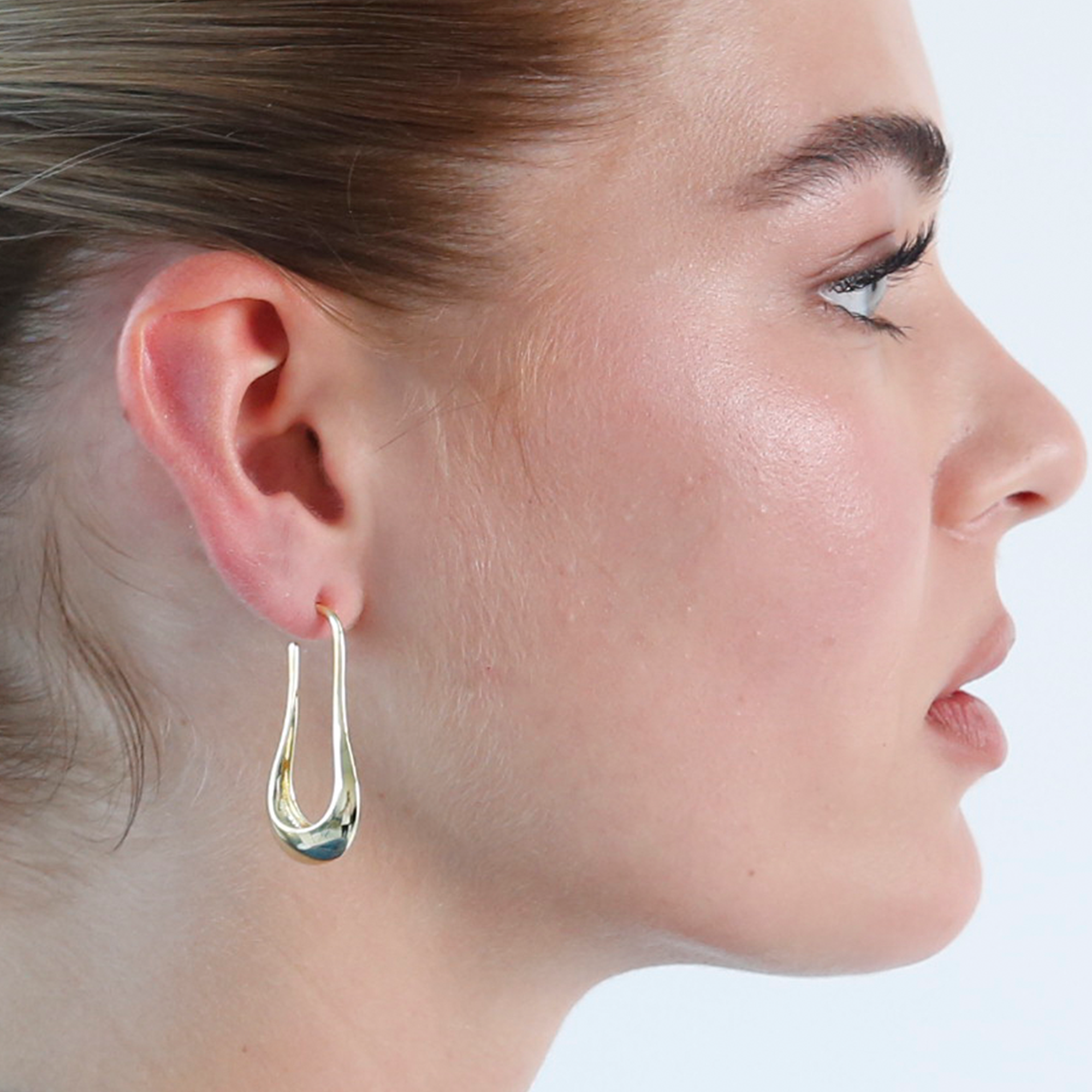 THE GEOMETRIC PEAR EARRING