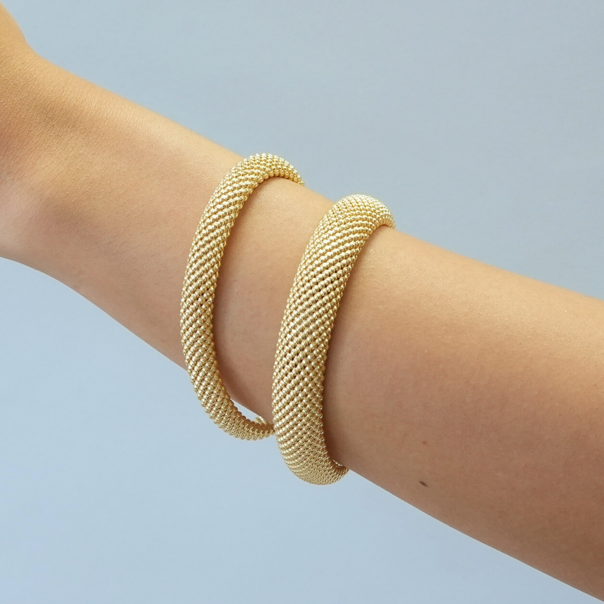 THE WIDE MIRA MESH BRACELET