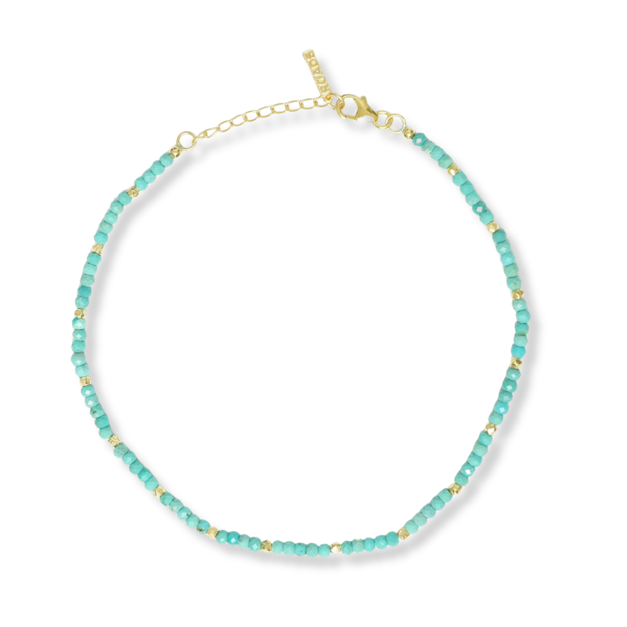 THE TURQUOISE NUGGET ANKLET