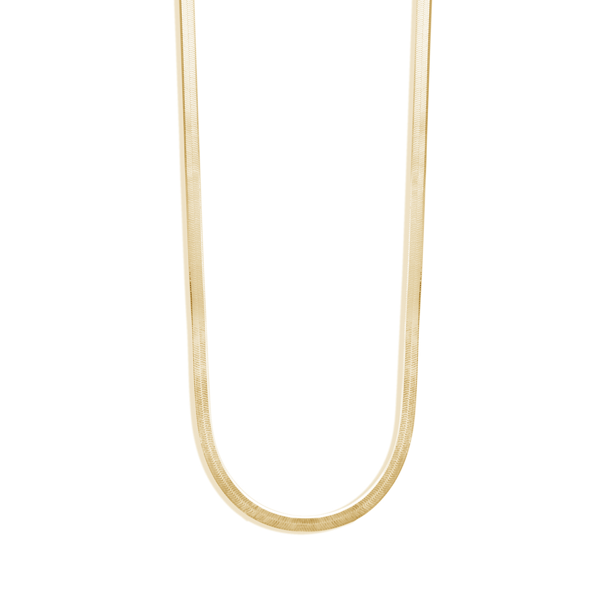 THIN HERRINGBONE CHAIN NECKLACE