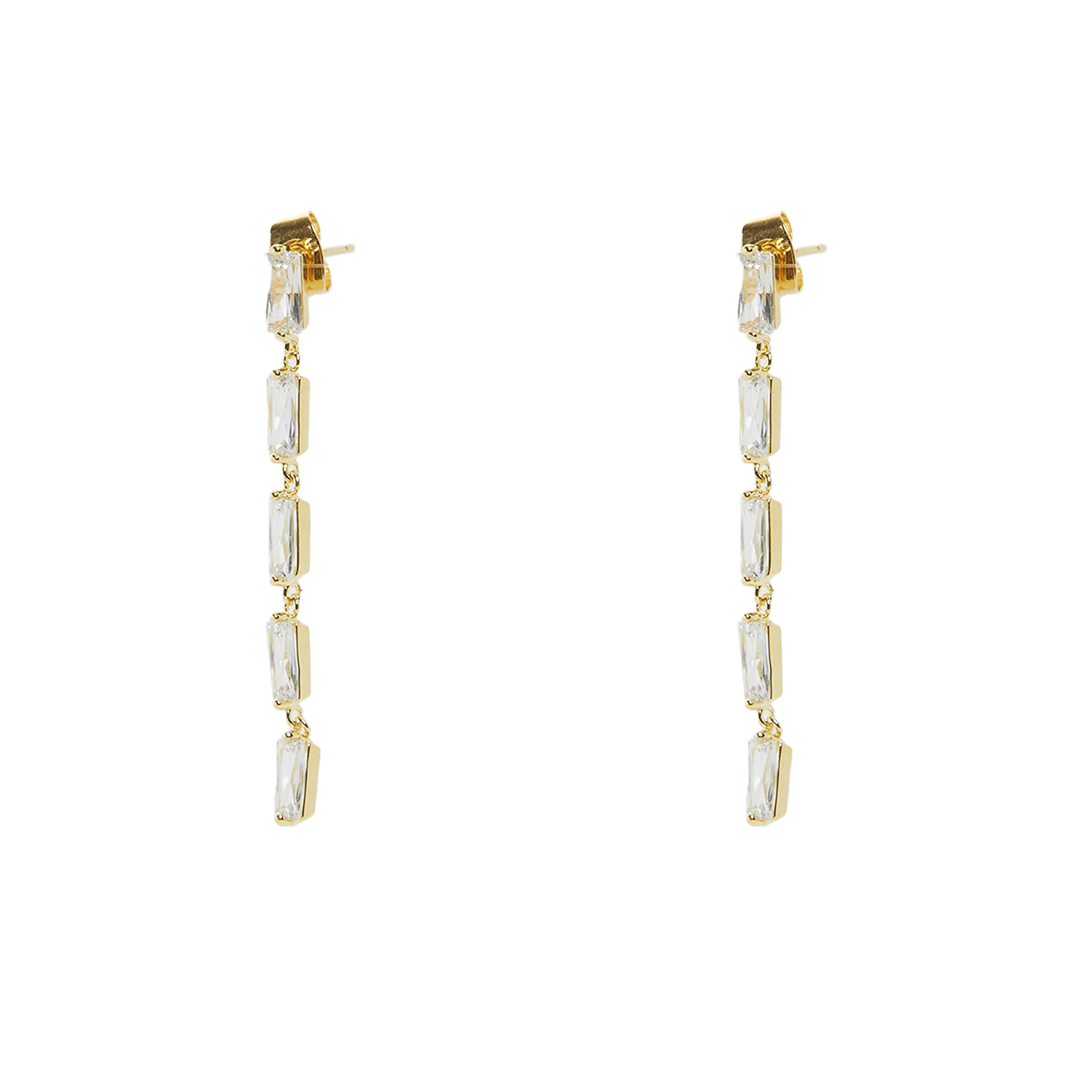 THE BAGUETTE DROP EARRING