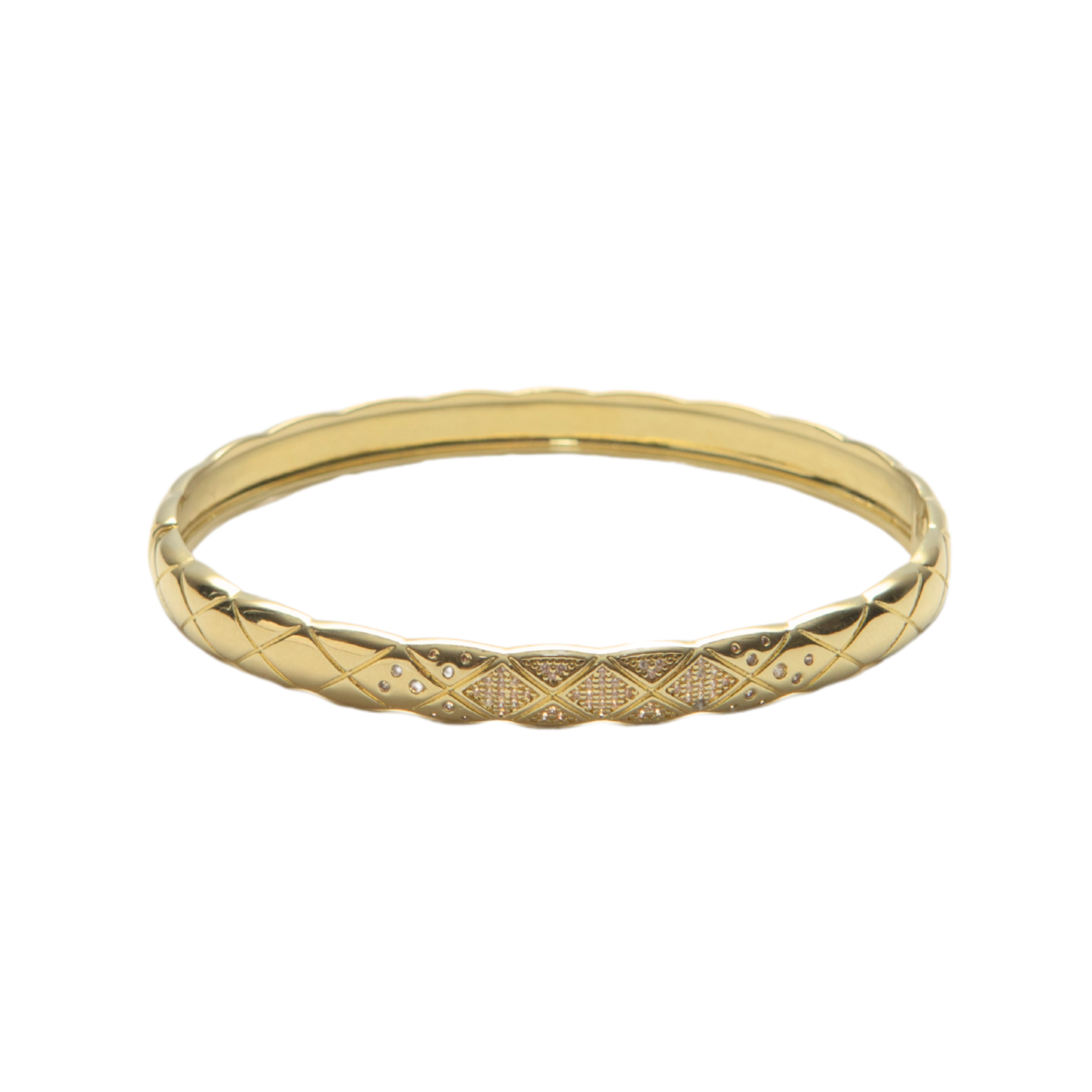 THE CZ CROSS BANGLE