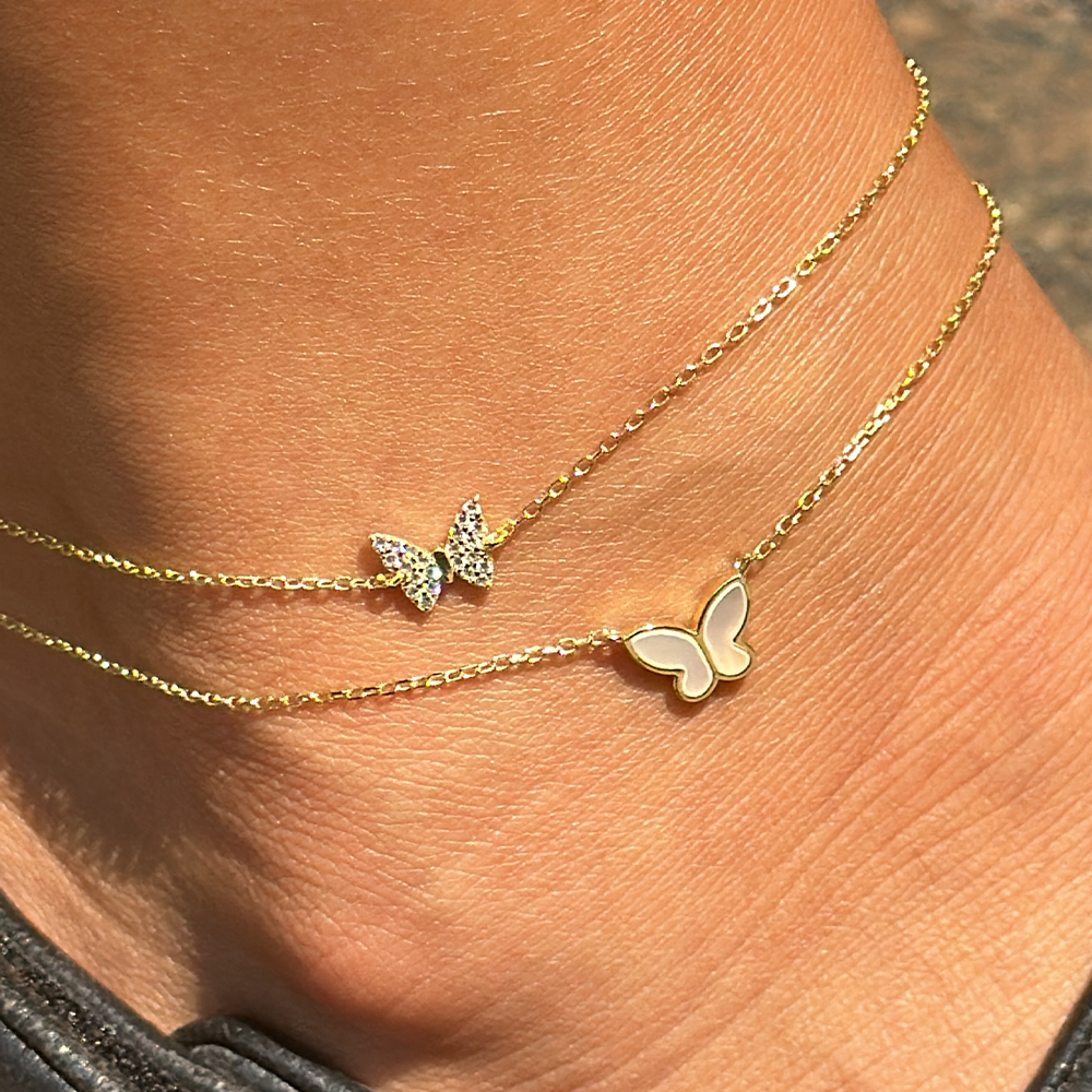 THE MOP BUTTERFLY ANKLET