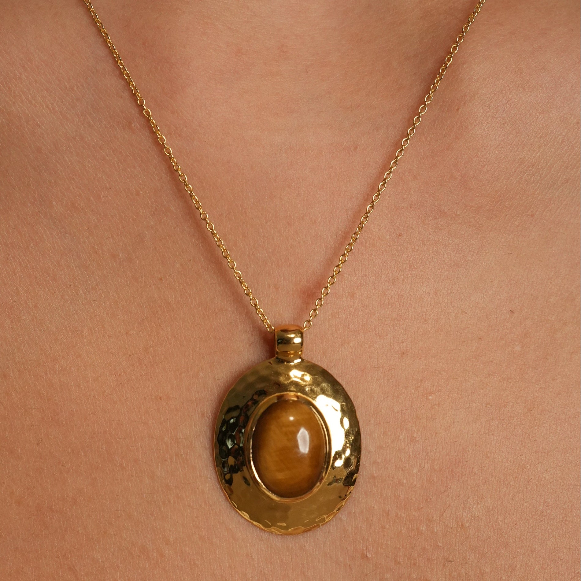 TERRA NECKLACE — TIGER'S EYE