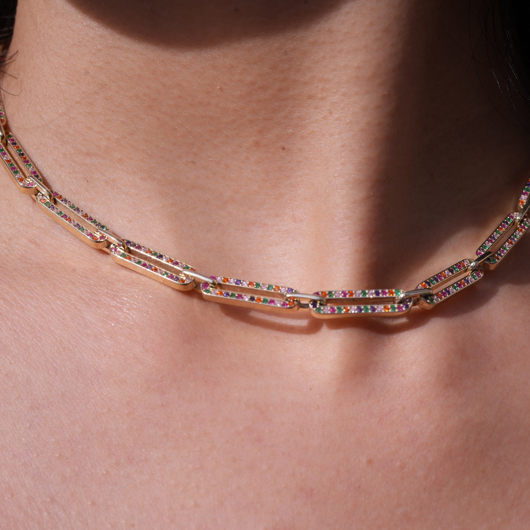 THE RAINBOW REVERSIBLE CHOKER