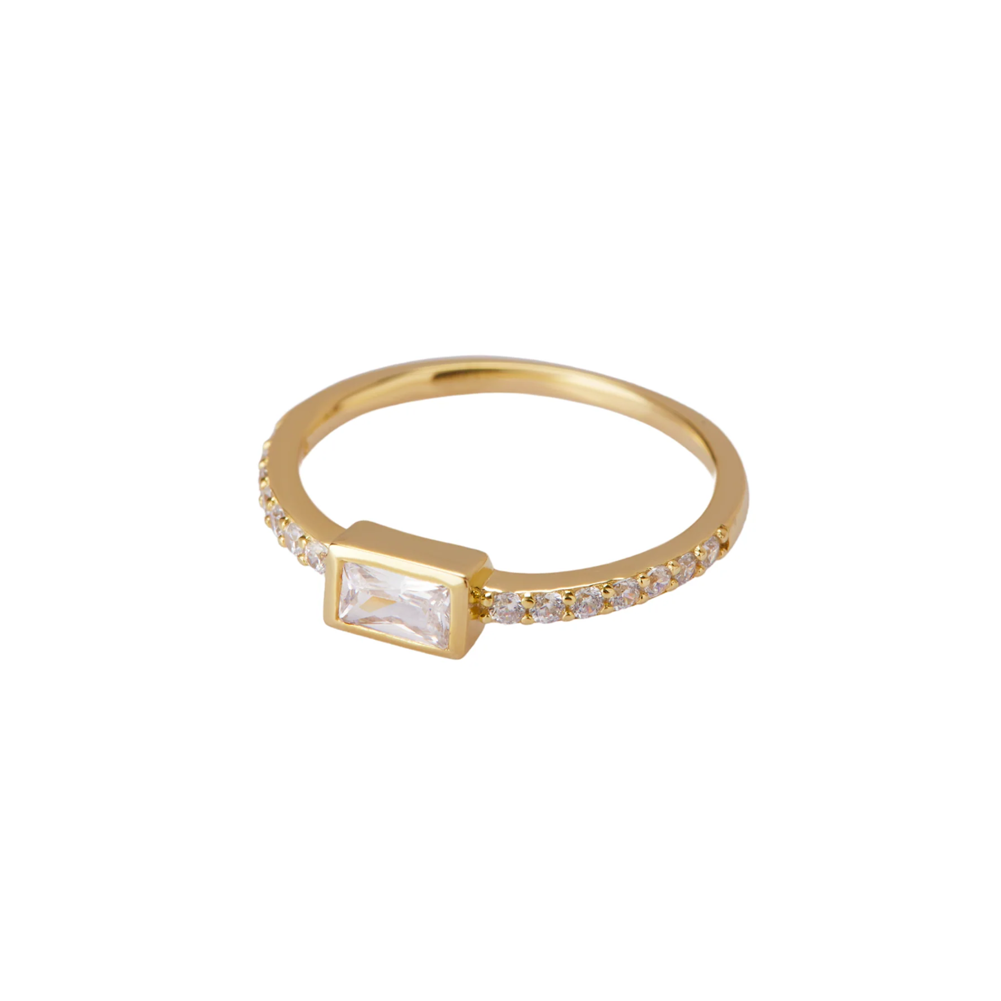 THE PAVE BAGUETTE RING
