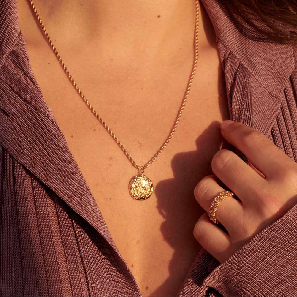 THE TEXTURED BIRD PENDANT NECKLACE (EMILY DIDONATO X ARGENTO VIVO)