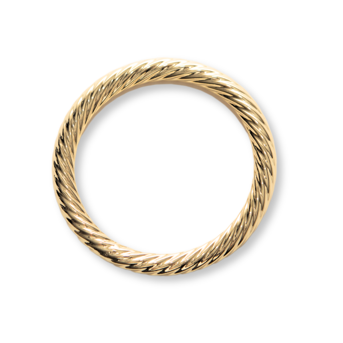 Twist Bangle Bracelet 14K Yellow Gold 8