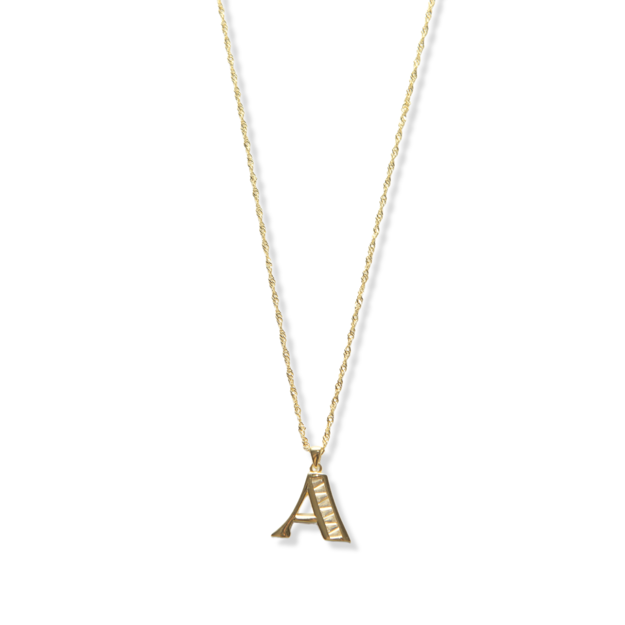 THE CZ INITIAL NECKLACE