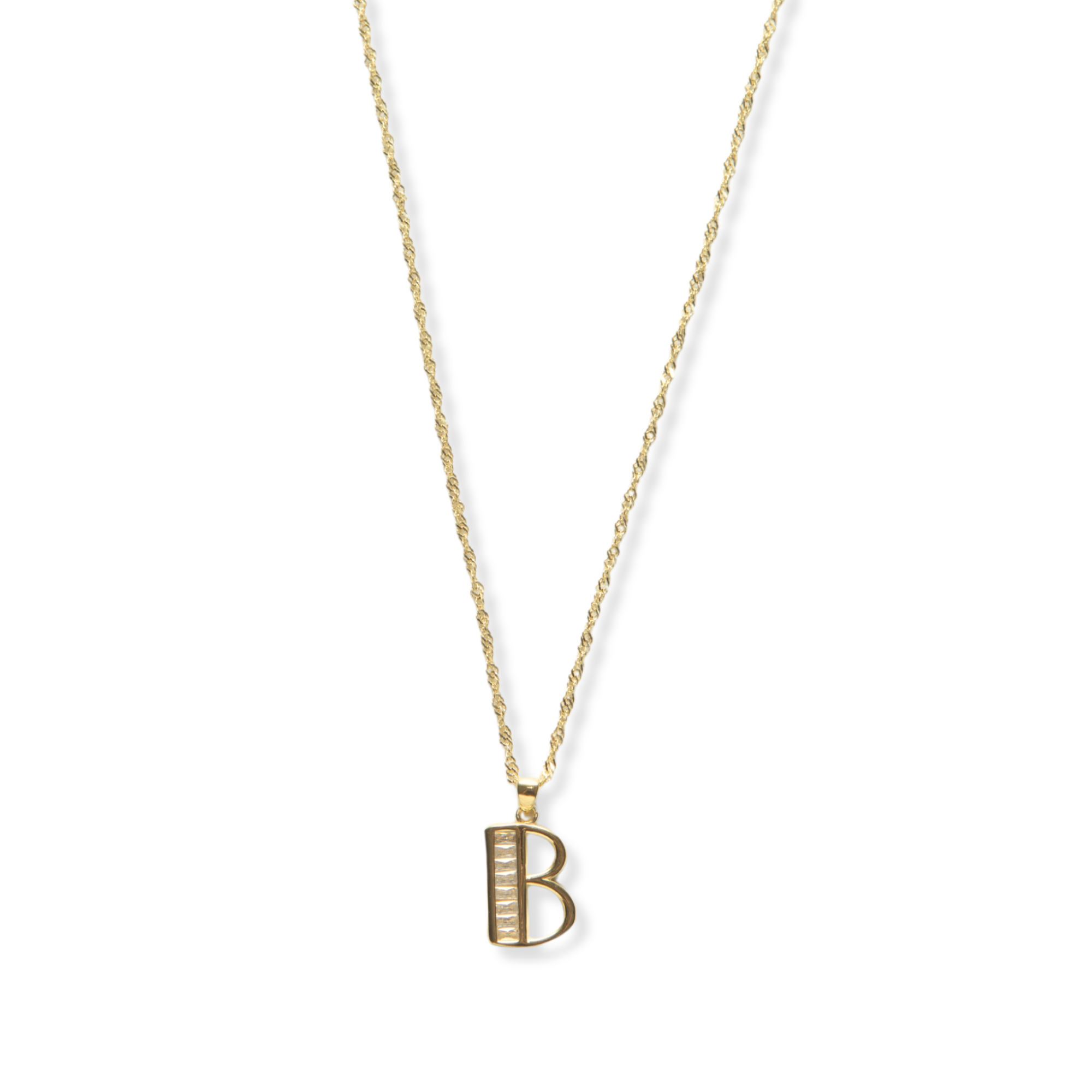 THE CZ INITIAL NECKLACE