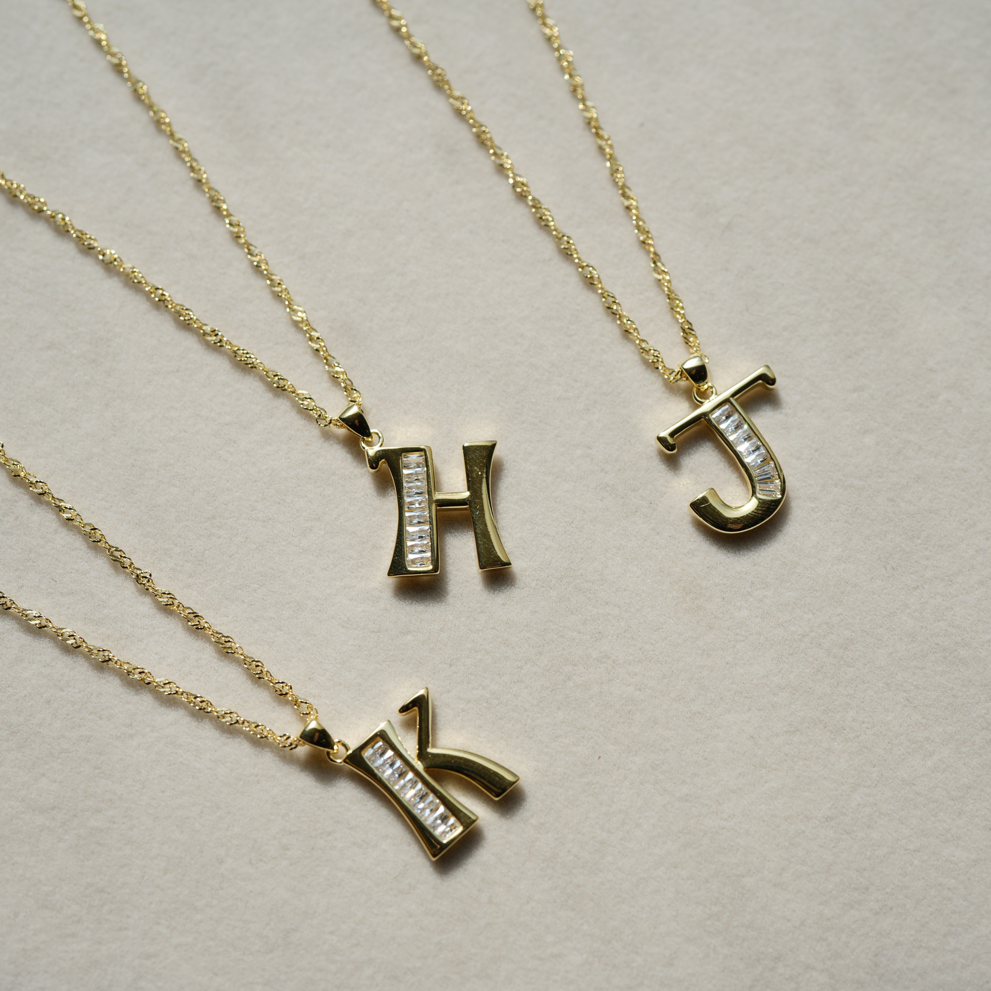 THE CZ INITIAL NECKLACE