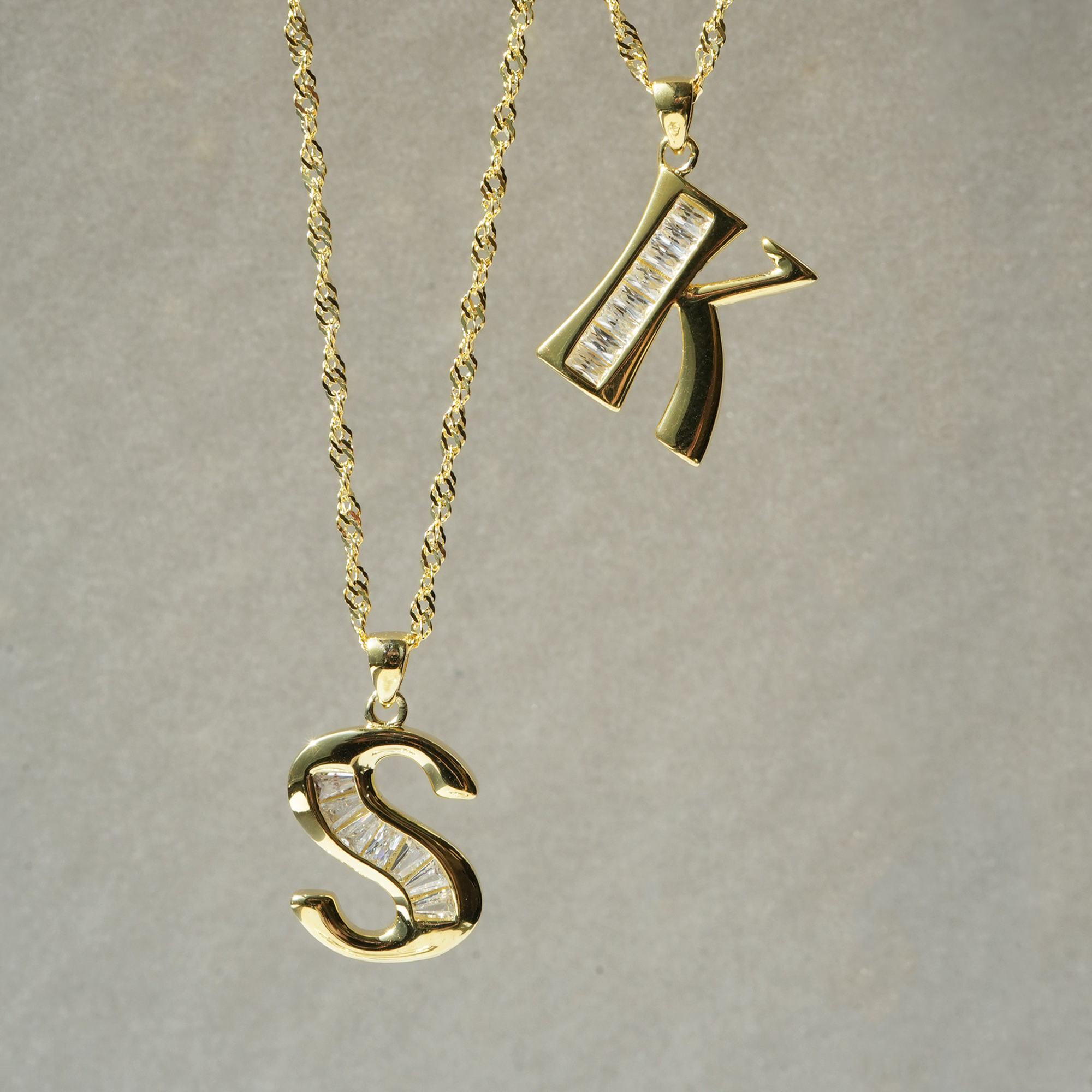 THE CZ INITIAL NECKLACE