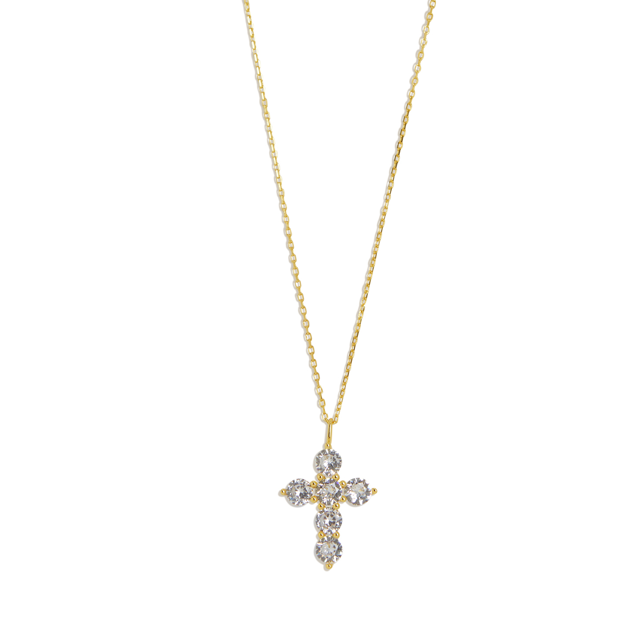 THE CZ CROSS NECKLACE