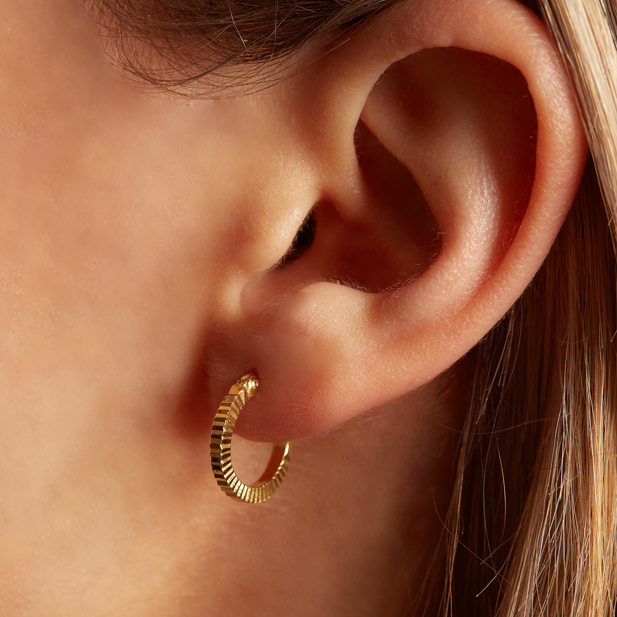 THE SMALL RIBBED HOOPS
