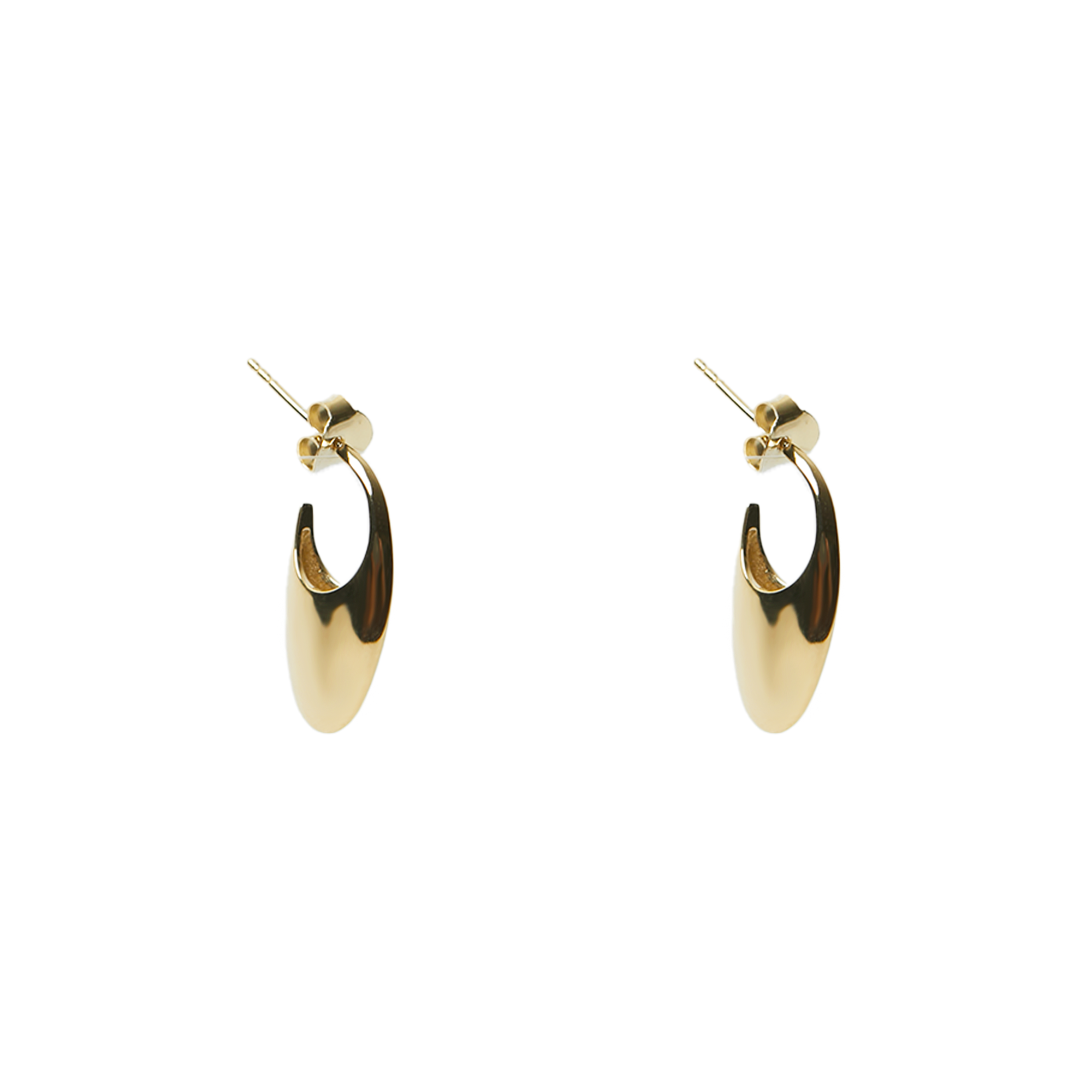 THE OVAL KNIFE EDGE EARRING