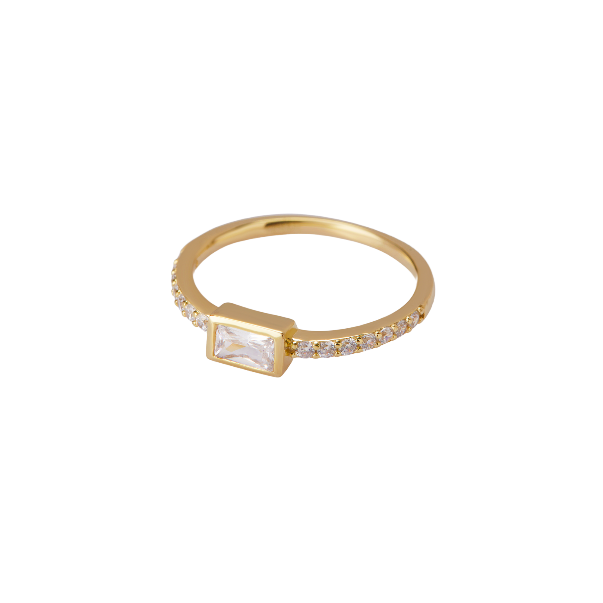 THE PAVE BAGUETTE RING