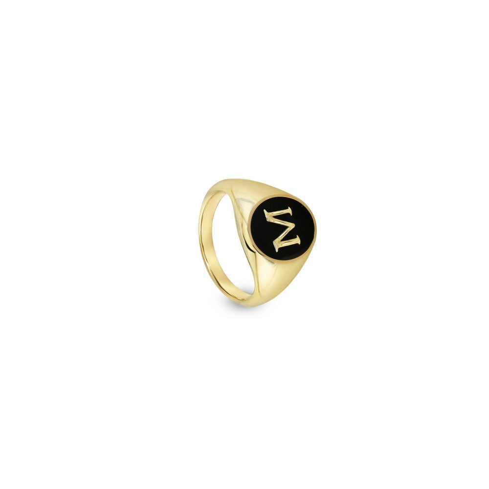 THE ENAMEL INITIAL RING
