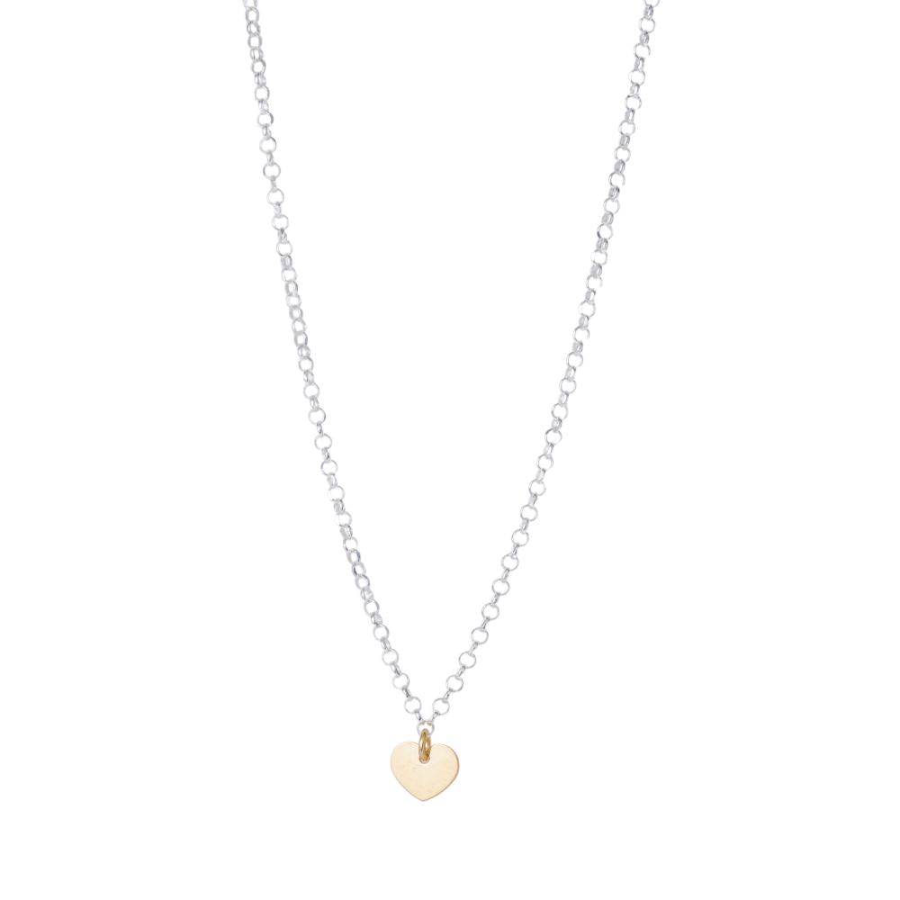 Argento vivo 2025 heart necklace