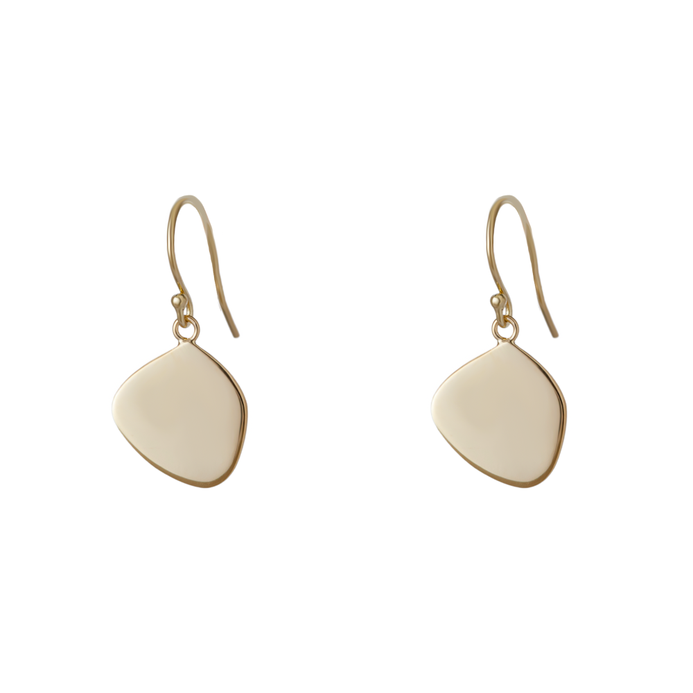 THE ENGRAVABLE ORGANIC PENDANT EARRING