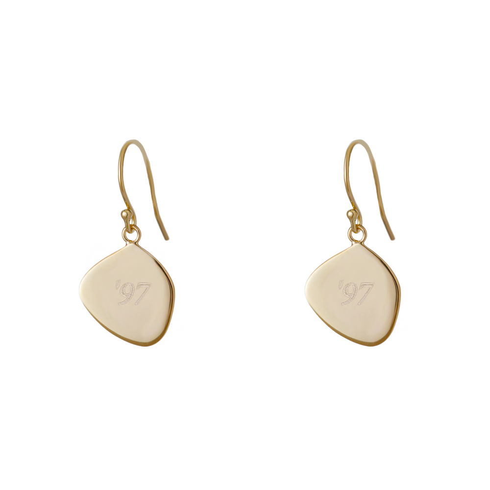 THE ENGRAVABLE ORGANIC PENDANT EARRING