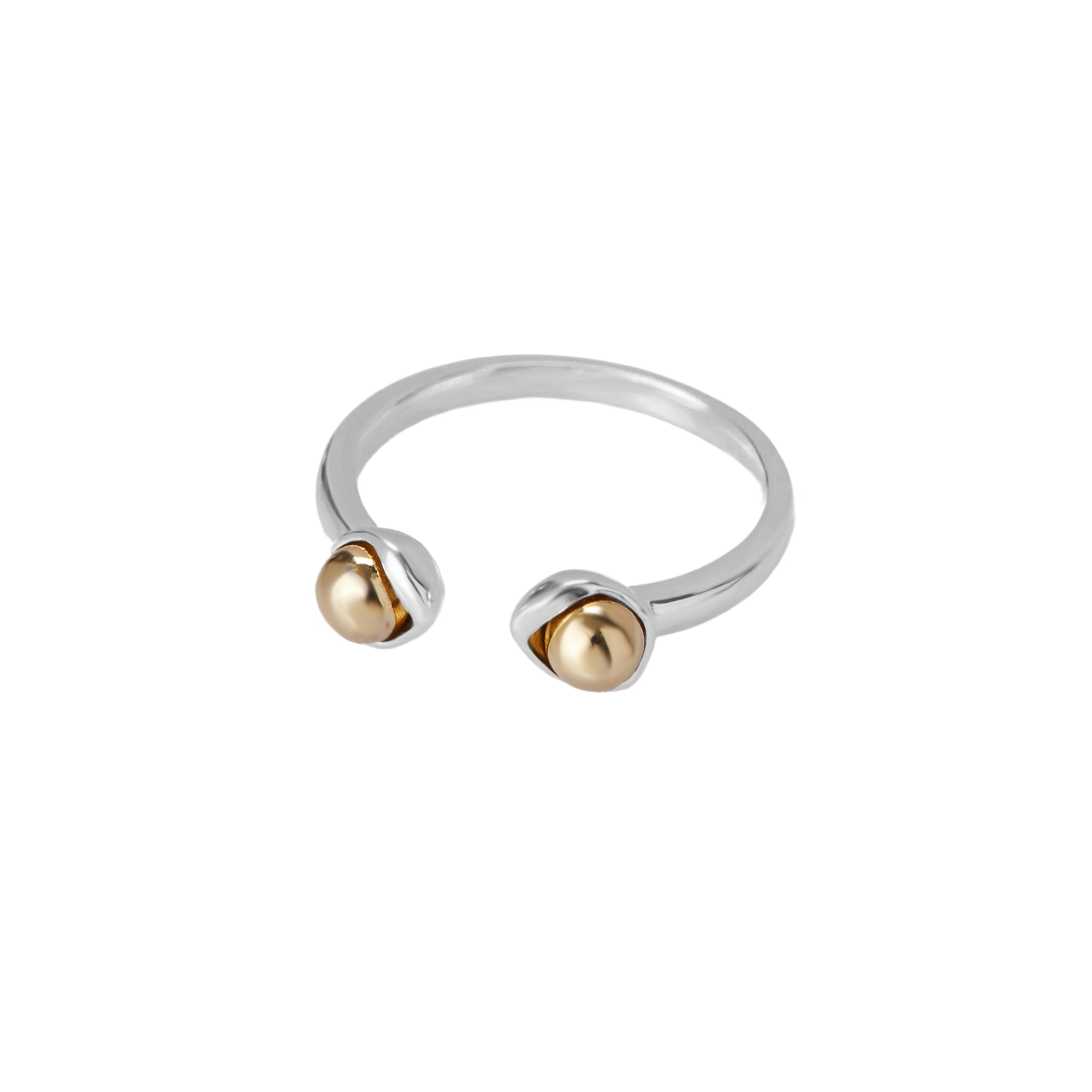 THE SPLIT TWO TONE BALL RING