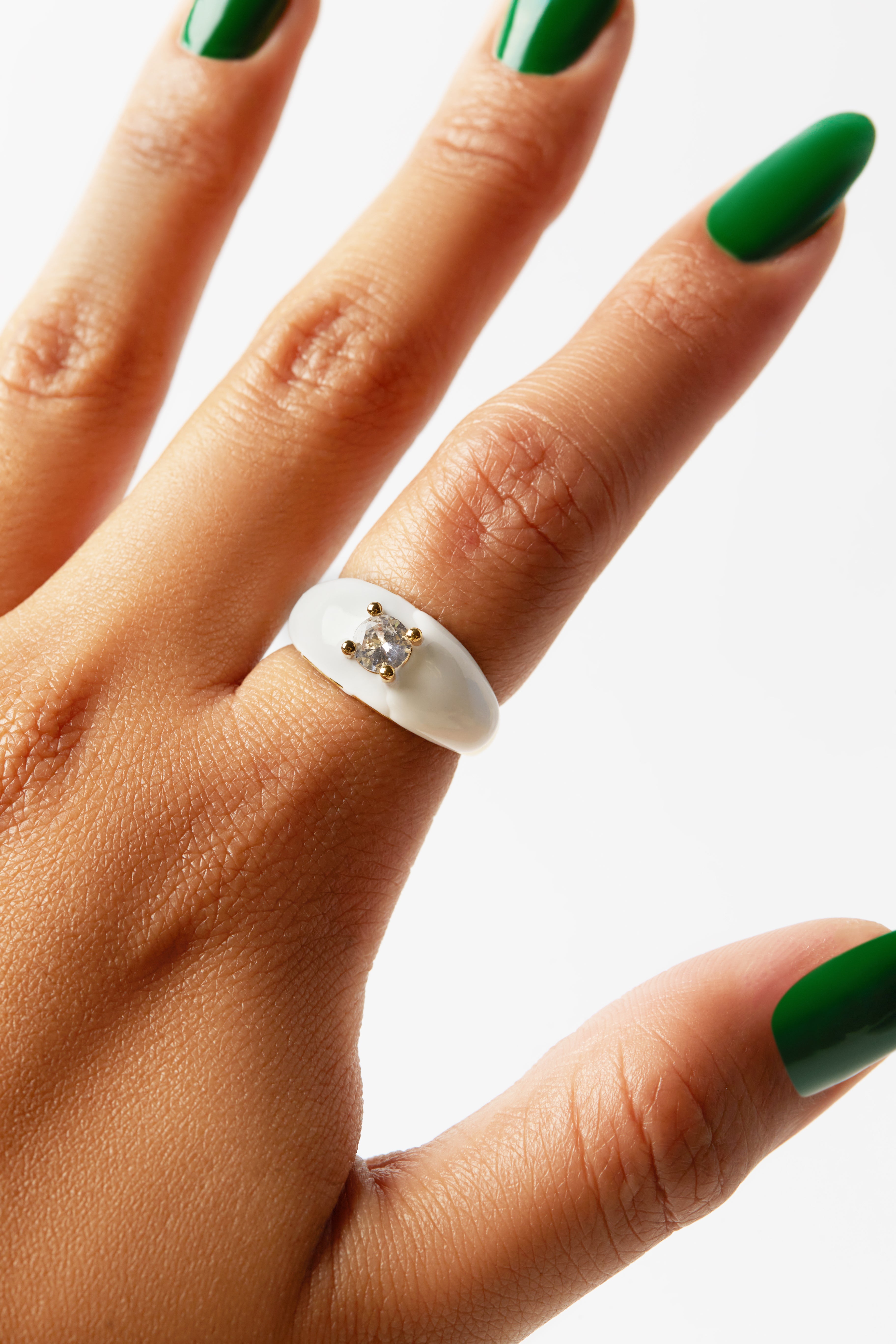 THE ENAMEL CZ RING