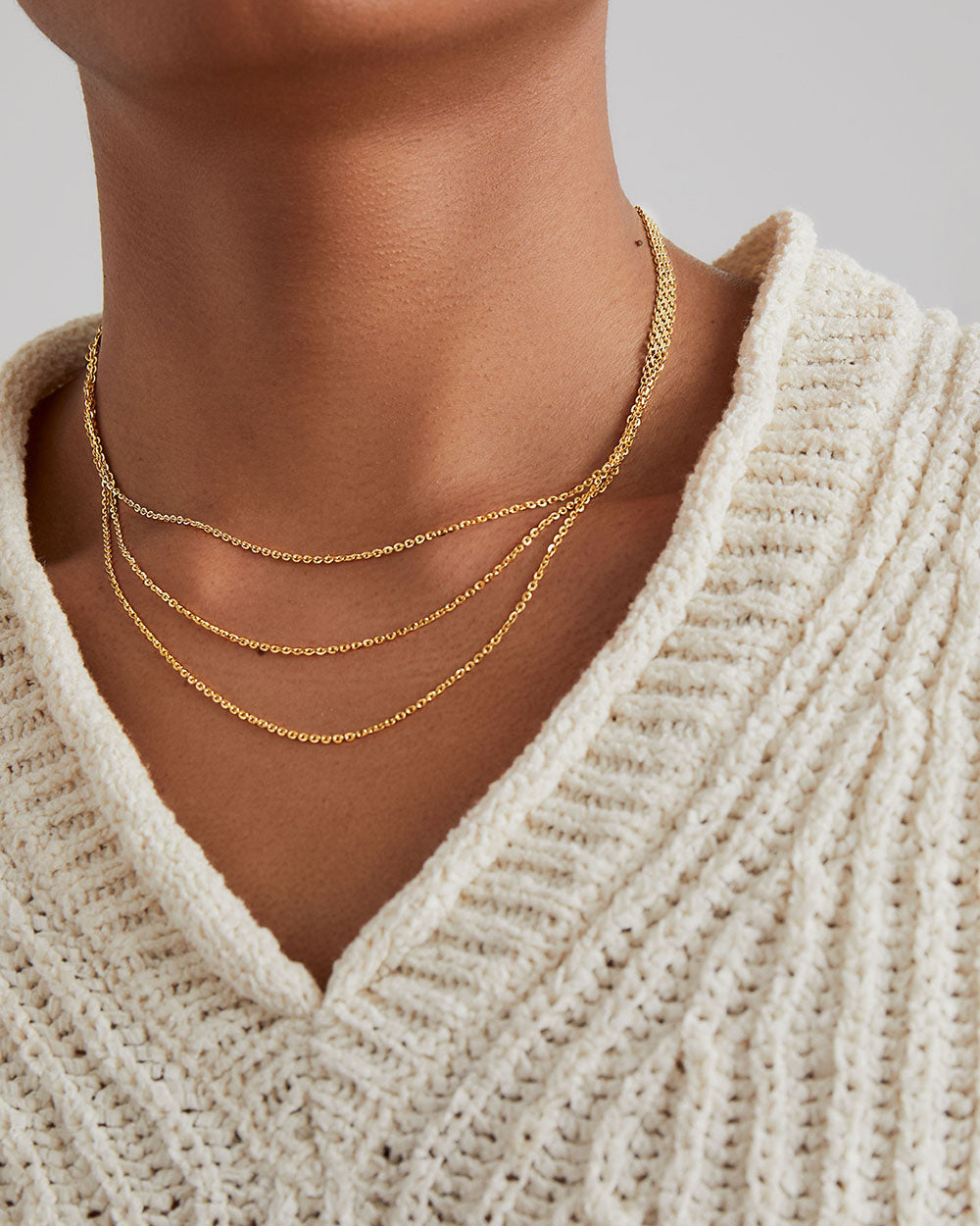LAYERED CHAIN NECKLACE
