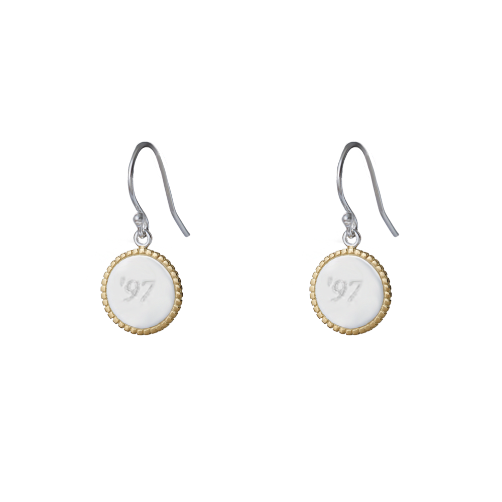 THE ENGRAVABLE CIRCLE PENDANT EARRING