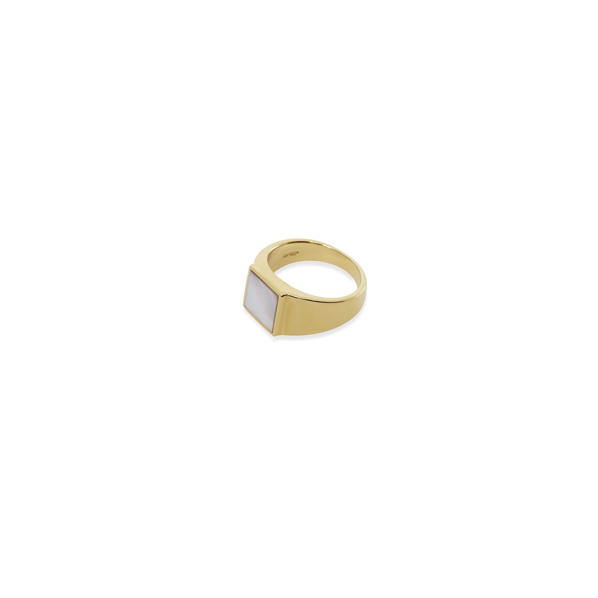 THE MOTHER OF PEARL SQUARE RING