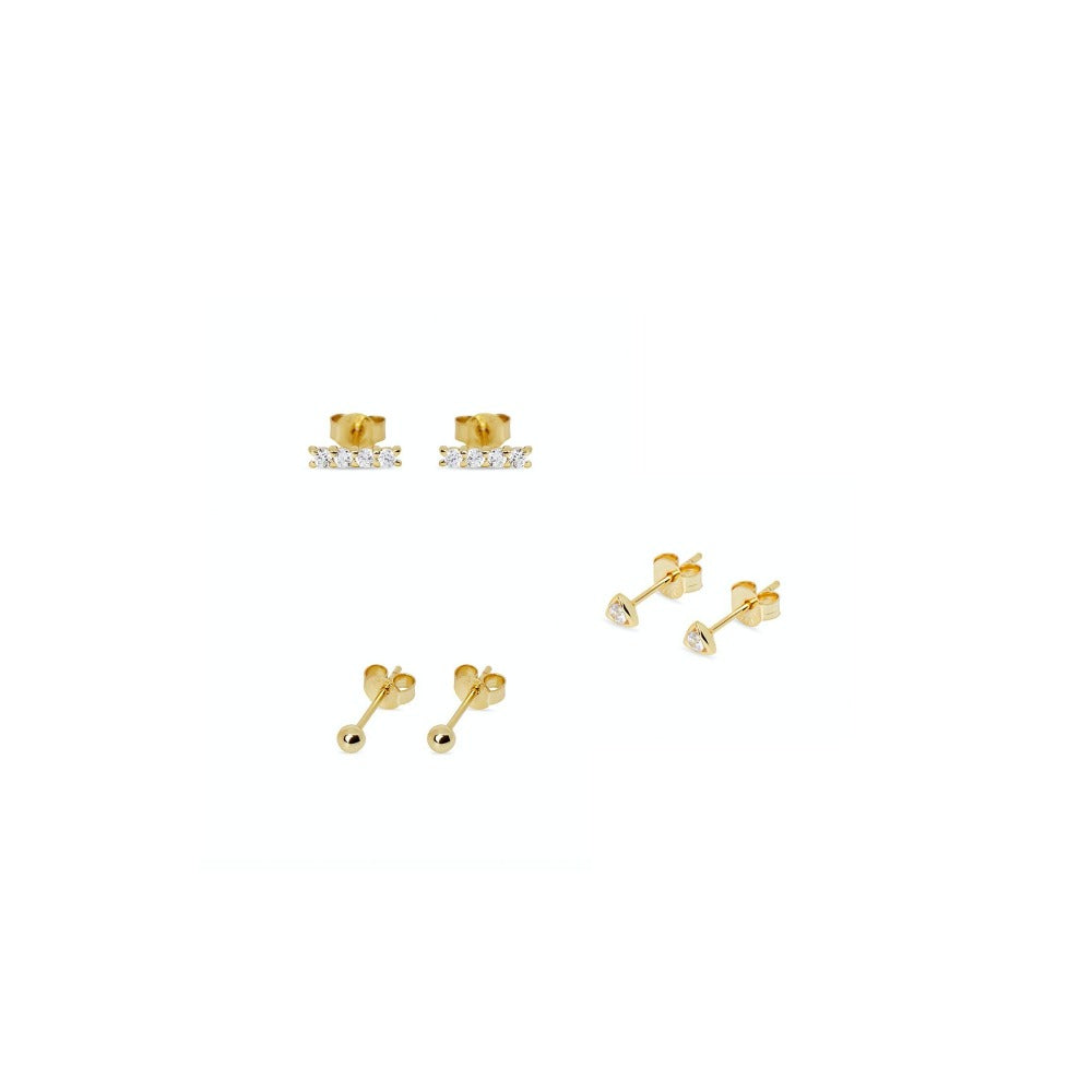 THE ESSENTIAL CZ STUD SET