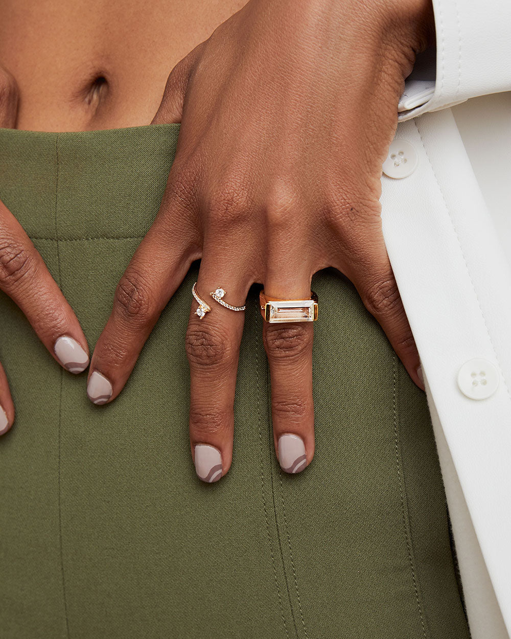 THE ESSENTIAL WRAP CZ RING
