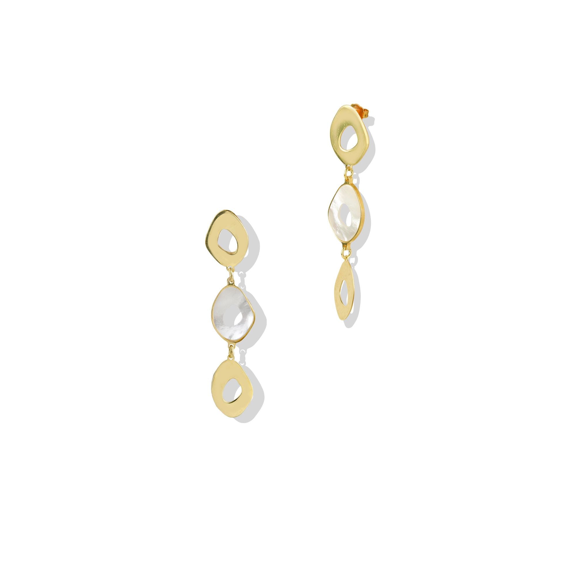 THE MOTHER OF PEARL DROP EARRING