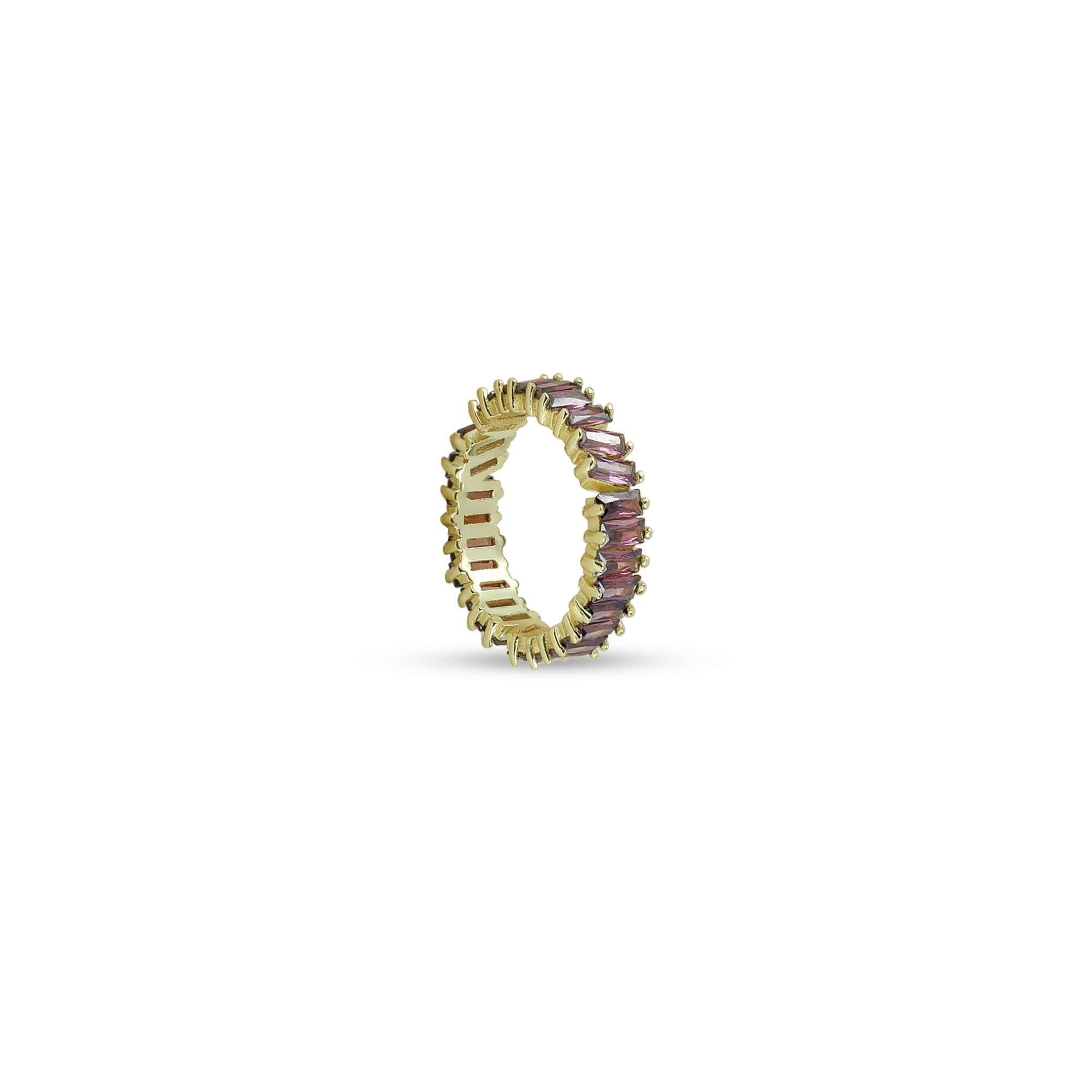 THE AMETHYST KARLA BAGUETTE RING