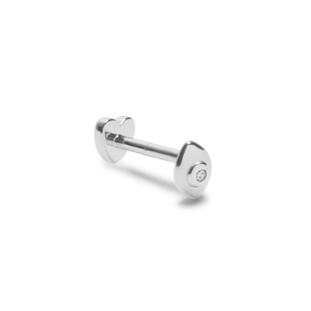 SINGLE EVIL EYE FLAT BACK STUD
