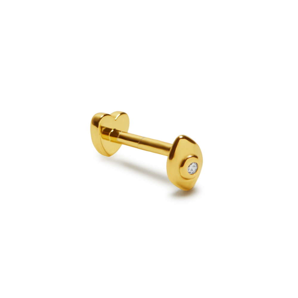 SINGLE EVIL EYE FLAT BACK STUD