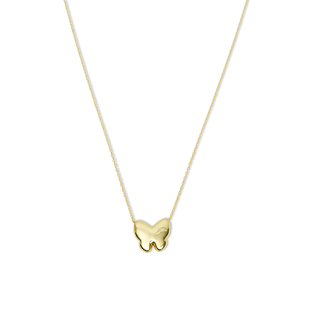 PUFFY BUTTERFLY NECKLACE