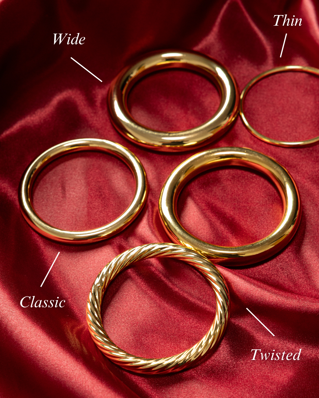 TWISTED WHITNEY BANGLE