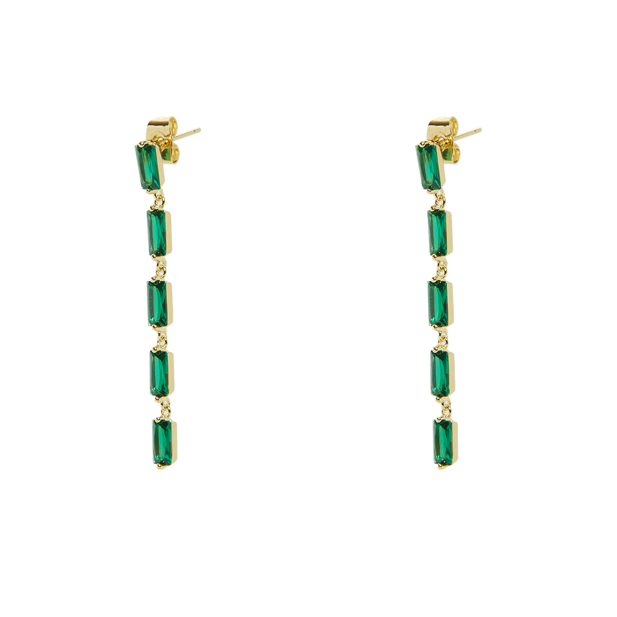 THE BAGUETTE DROP EARRING