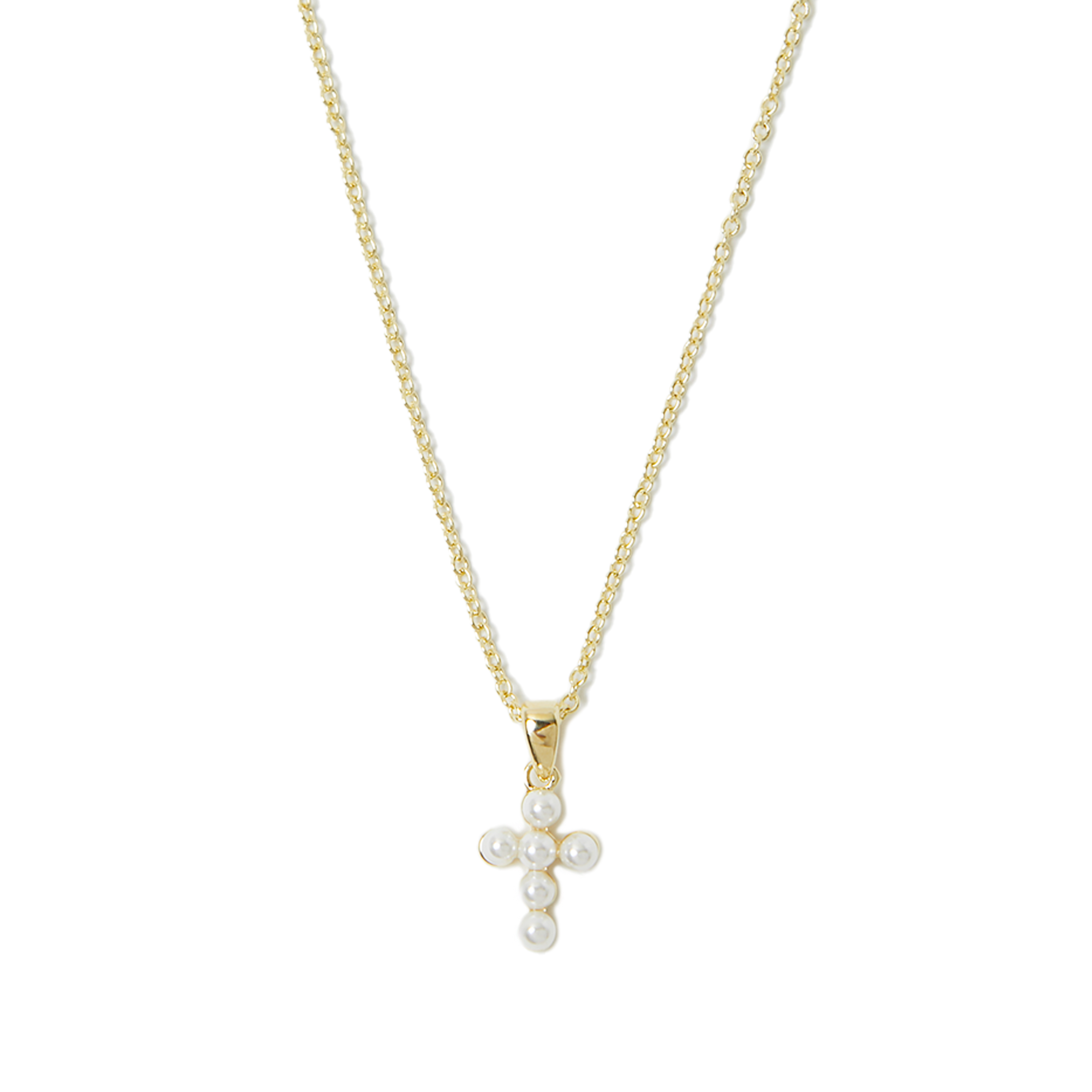 THE PEARL CROSS NECKLACE