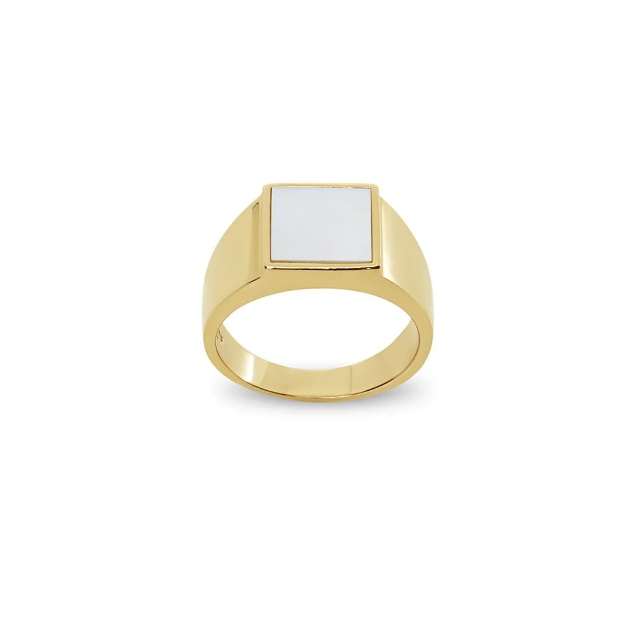 THE MOTHER OF PEARL SQUARE RING