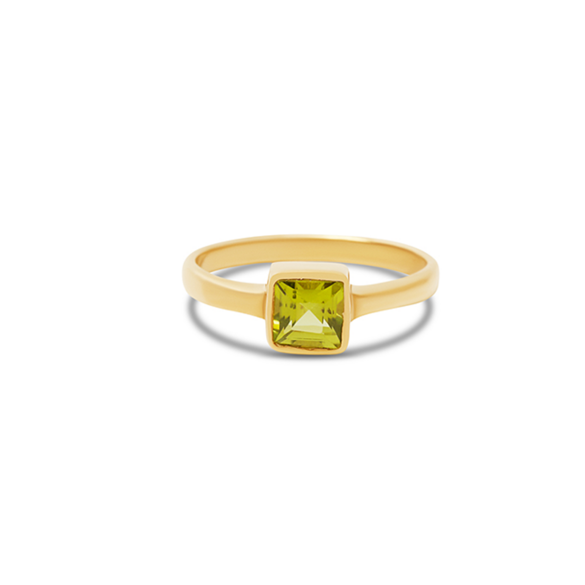 THE DAINTY SQUARE GEMSTONE RING