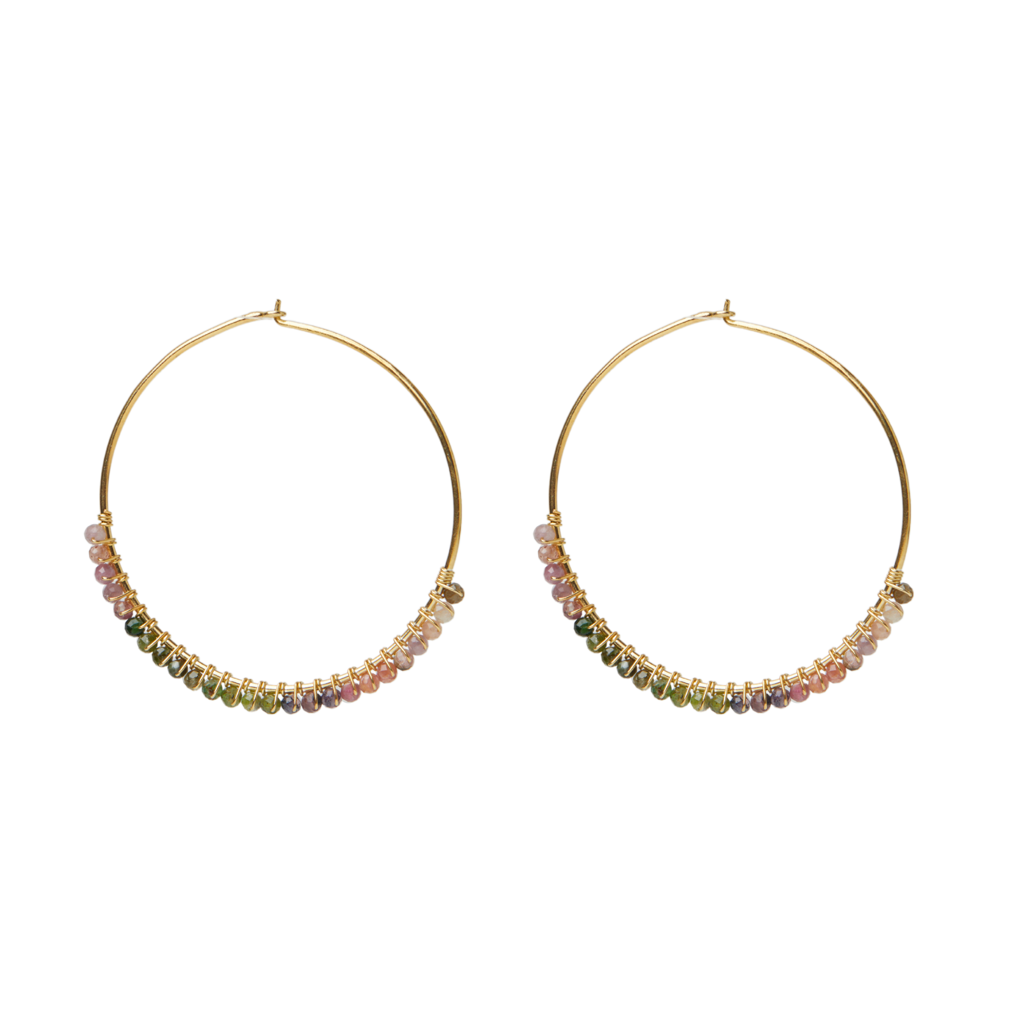 THE ROSALIE BEADED HOOP