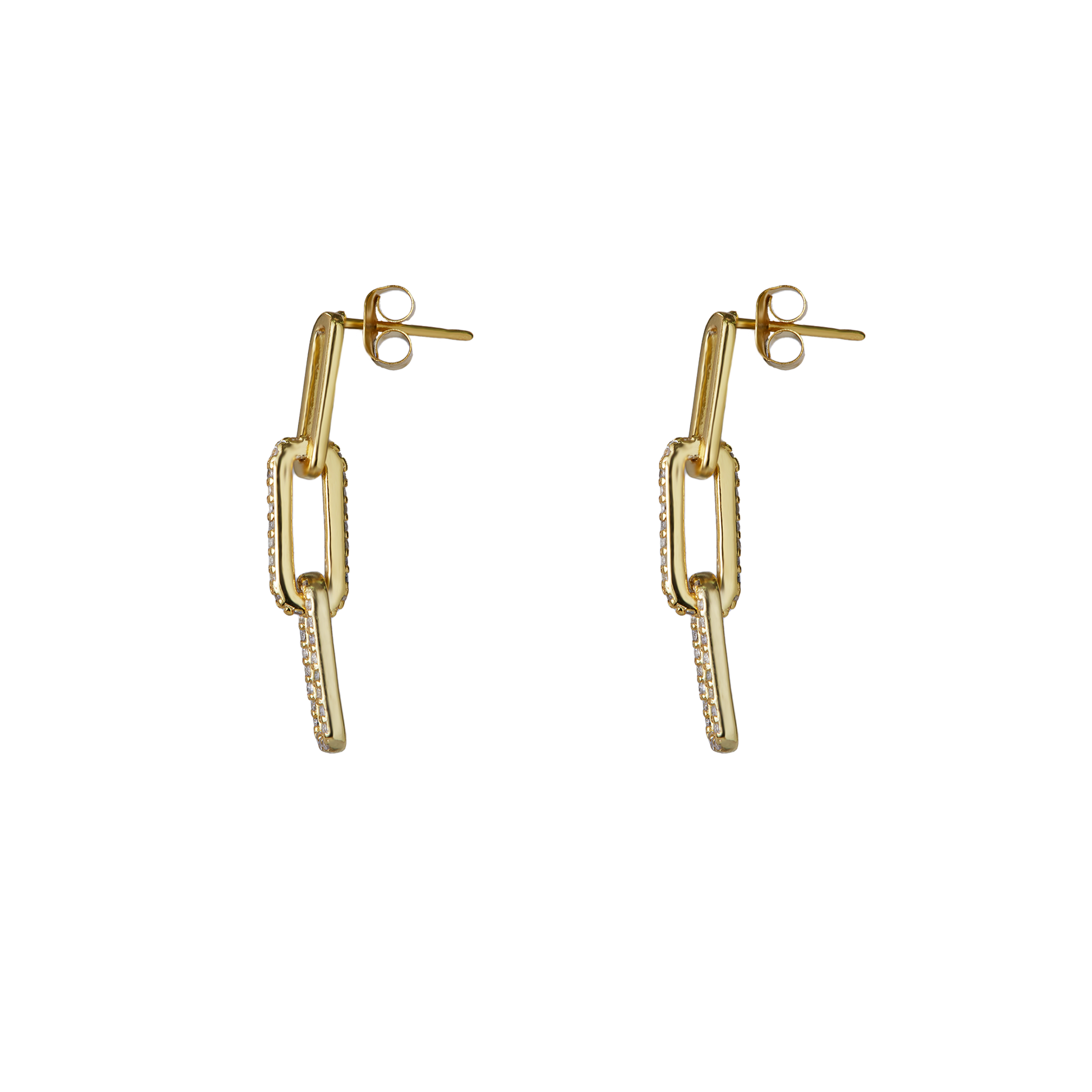 THE PAVE PAPERCLIP EARRING