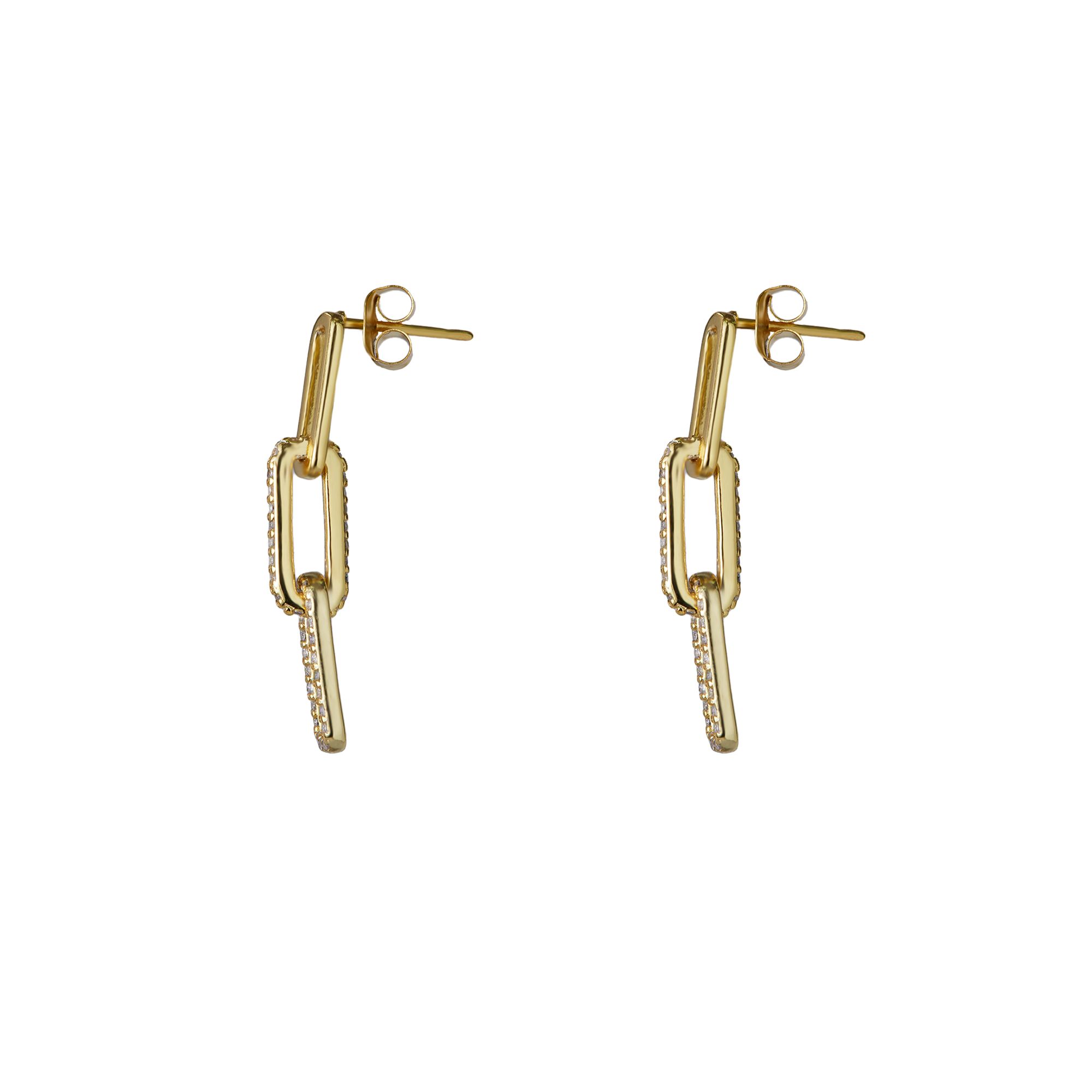 THE PAVÉ PAPERCLIP EARRING