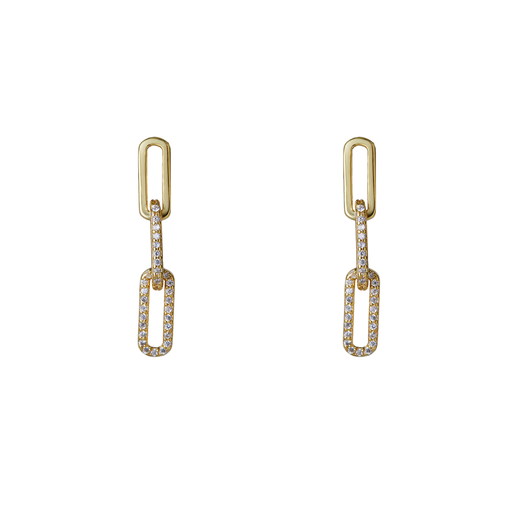 THE PAVÉ PAPERCLIP EARRING