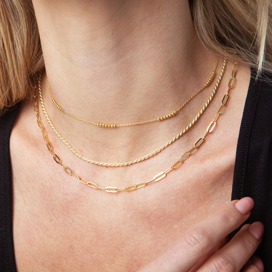 THE BEADED CABLE CHAIN NECKLACE