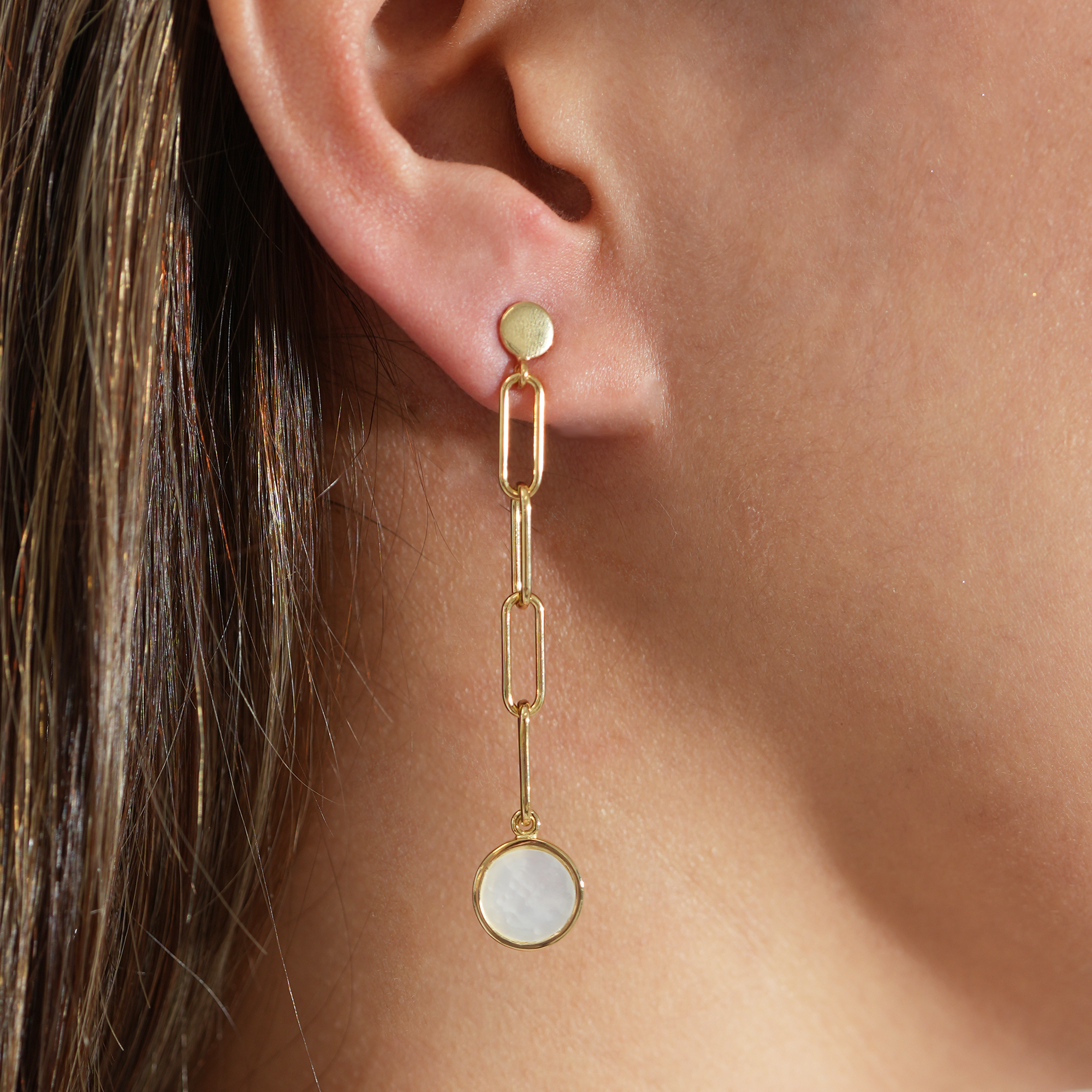 THE MOP LINK DROP EARRING