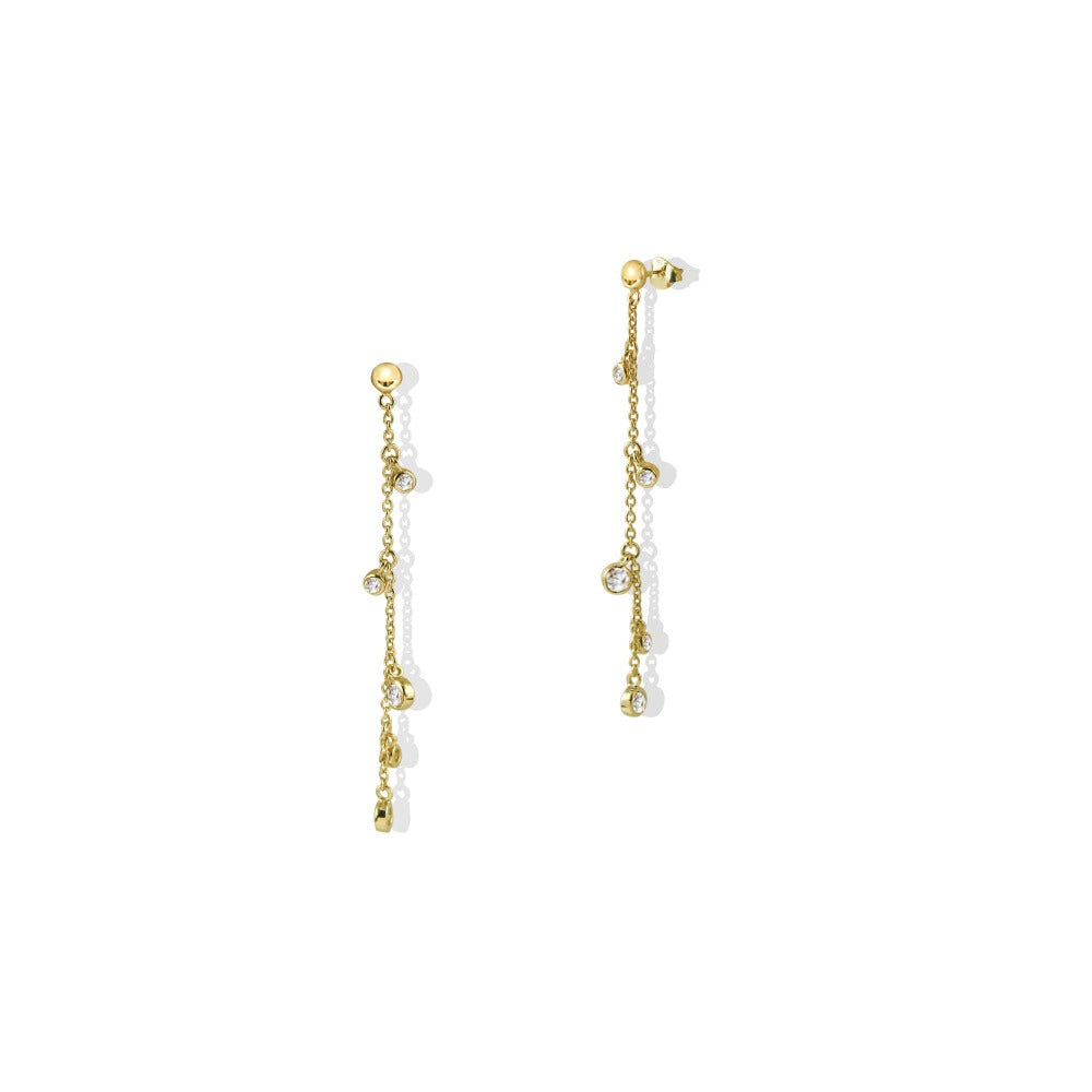 THE CZ CHARM DROP EARRING