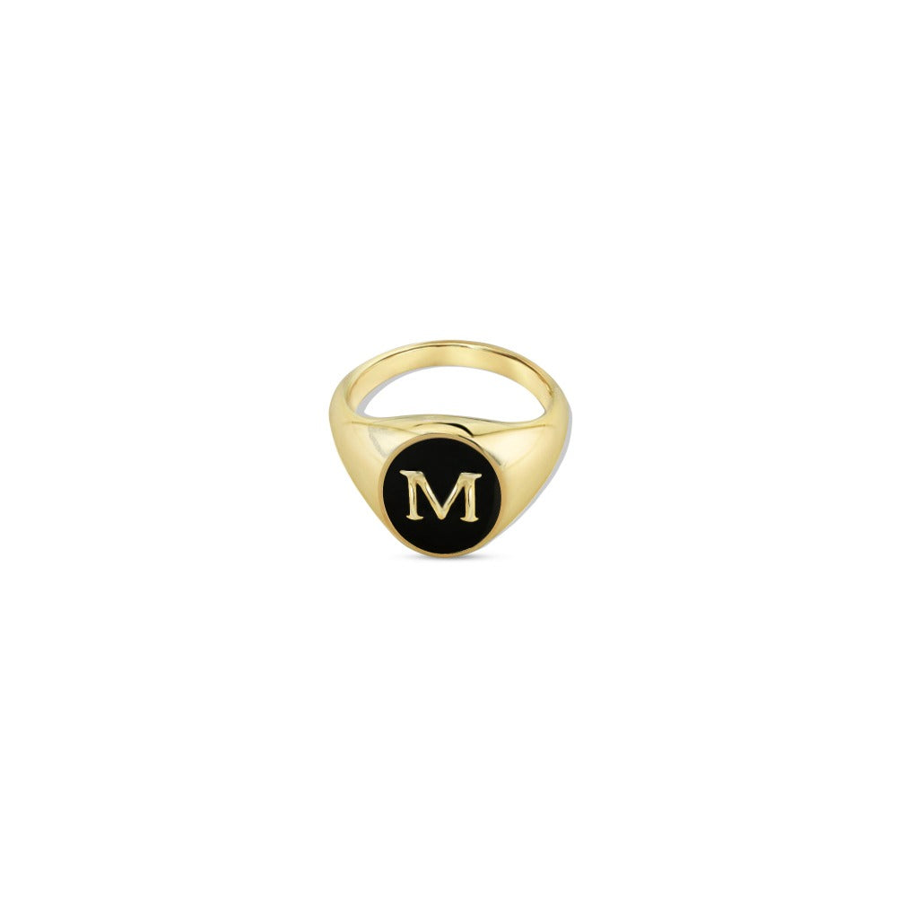 THE ENAMEL INITIAL RING