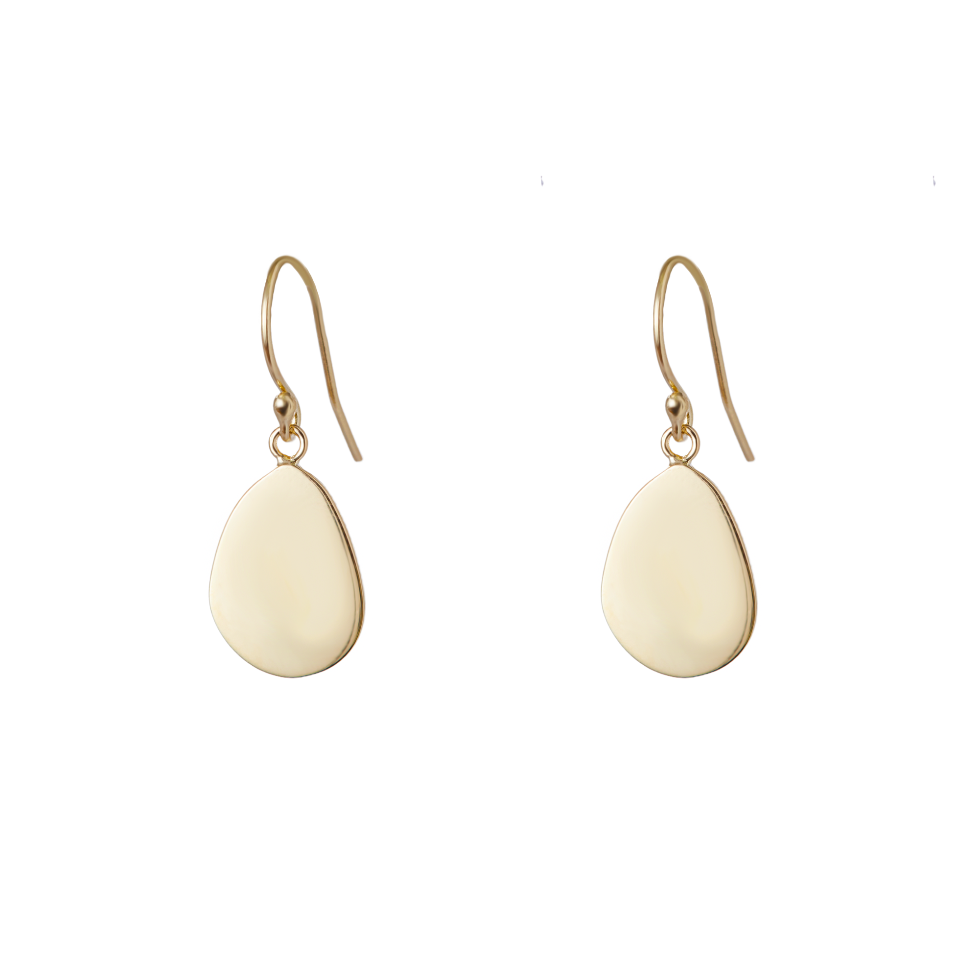 THE ENGRAVABLE PEAR PENDANT EARRING